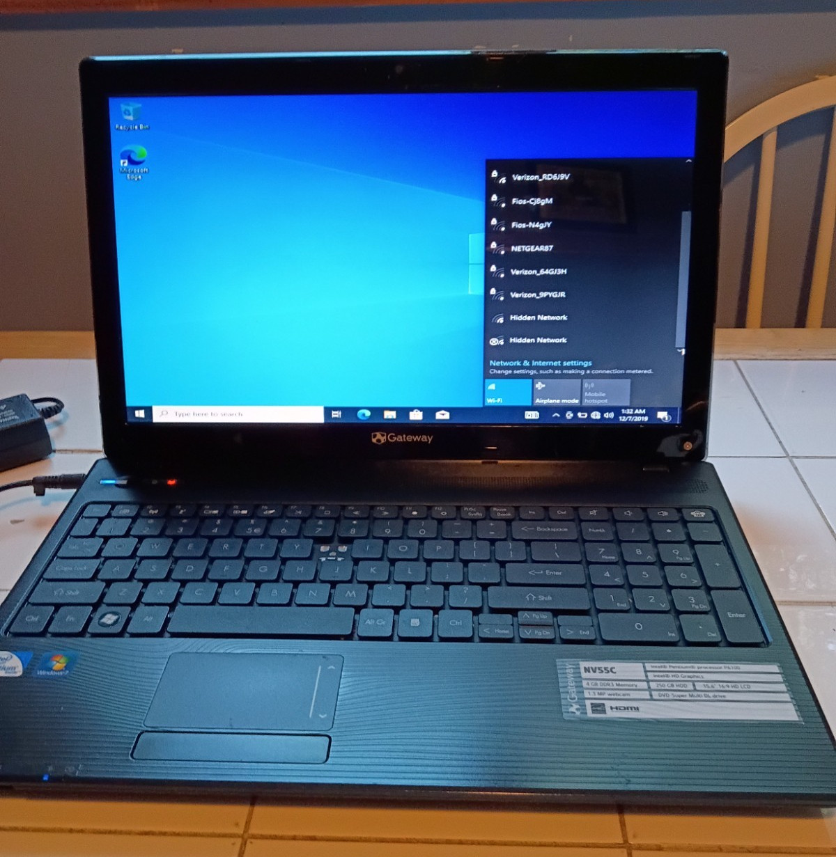 Gateway NV55C Laptop Intel Pentium P6100 | 4GB RAM | 500GB HDD