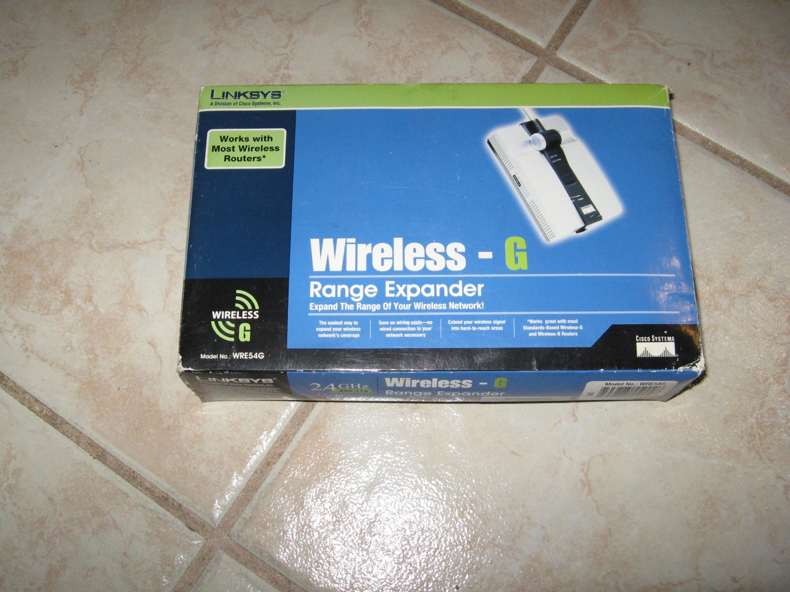 NEW LINKSYS Wireless-G 2.4 GHz WIRELESS G RANGE EXPANDER WRE54G