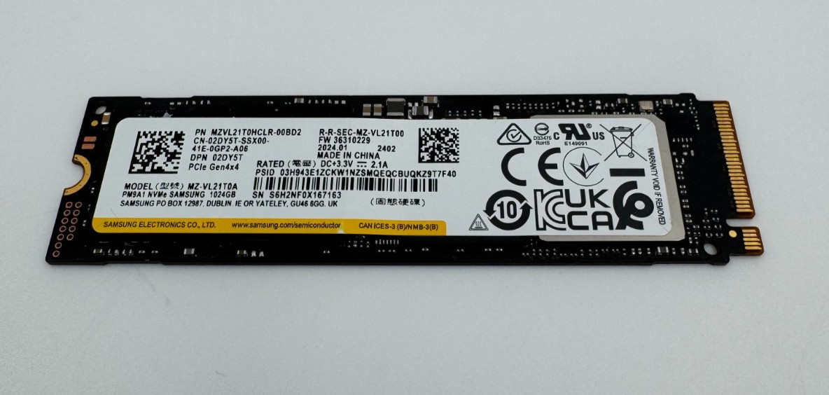 Samsung PM9A1 1TB NVMe M.2 PCIe Gen4 x4 SSD MZVL21T0HCLR-00BD2 - #2