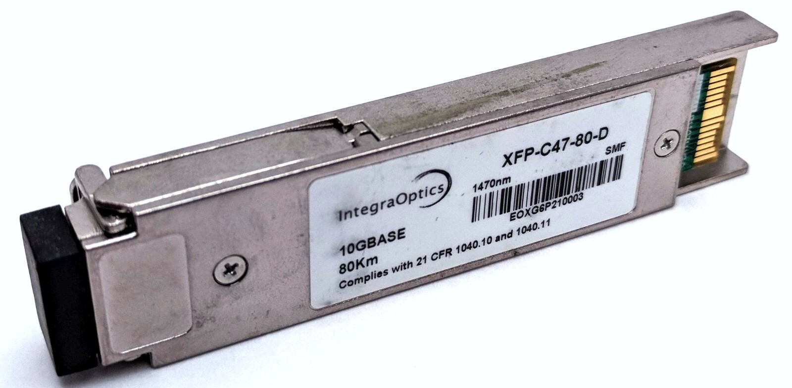 Integra Optics XFP-C47-80-D SFP Transceiver Module 10GBASE 80Km SMF