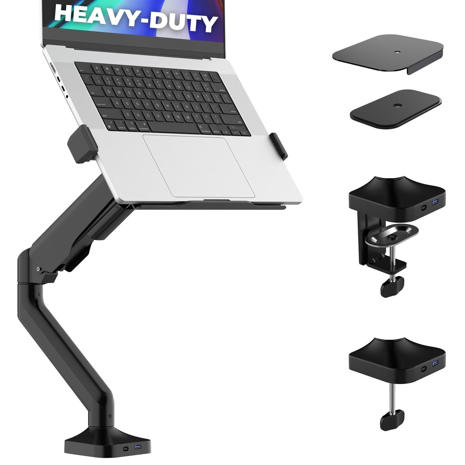 Elevate Pro - Heavy-Duty Standing Laptop Mount for Desk (11"-17.3" - max. 26l...