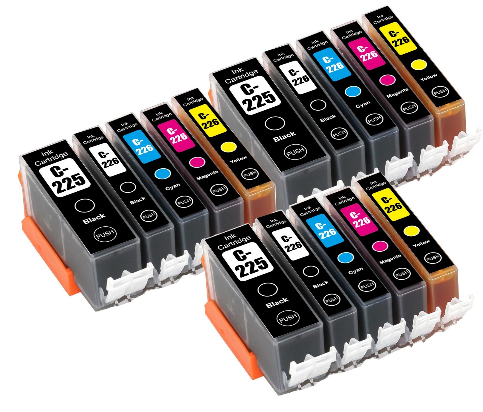 15P Premium Printer Ink for PGI-225 CLI-226 Canon iP4920 MG5320 MX882 iX6520  