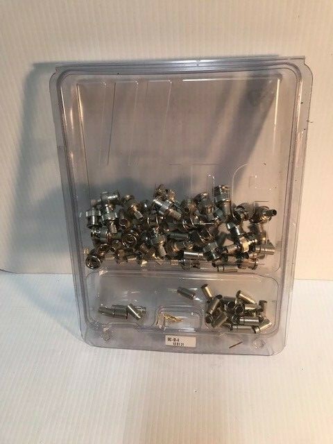 ADC Corp Bulk Pack 45 pcs BNC Straight Plug 75 Ohm 89108 BNC-68-N OPEN BOX