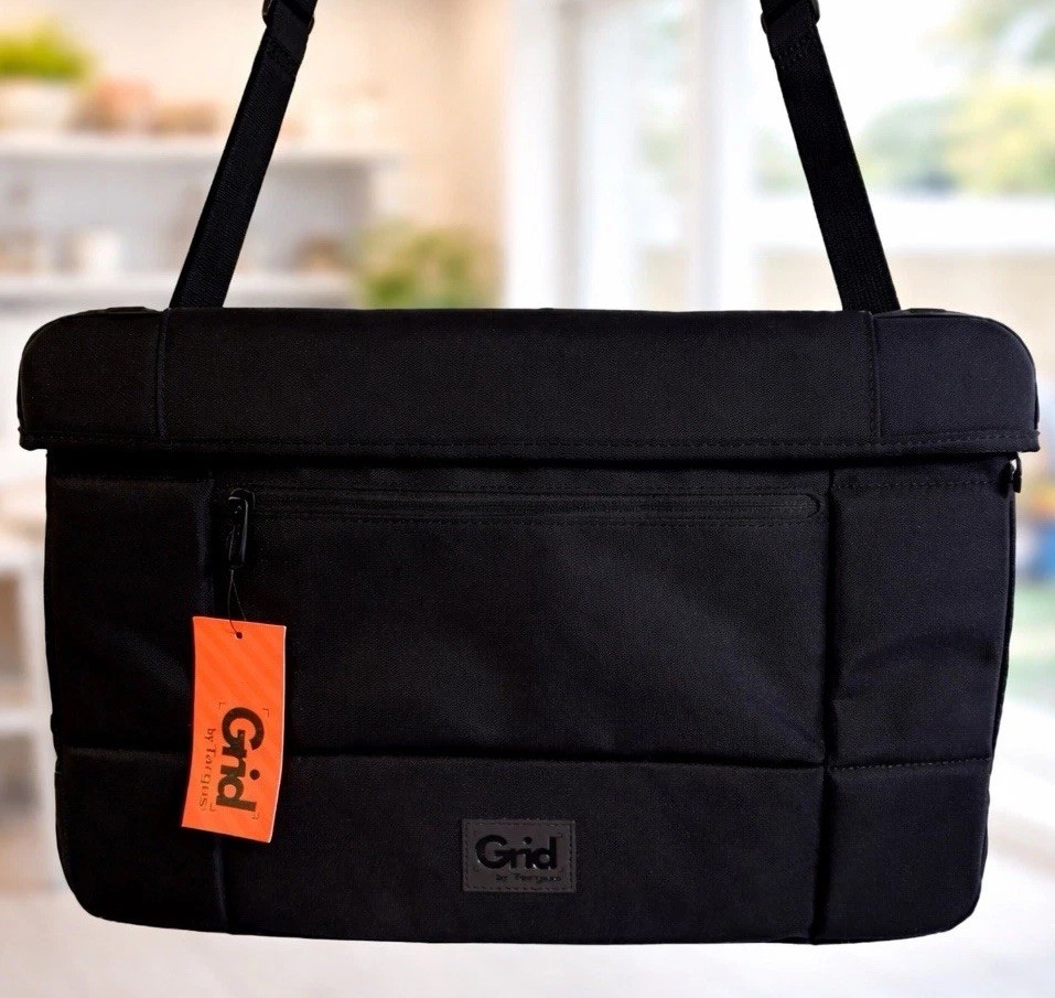 Grid by Targus TSS845CA 16” Laptop Messenger Shoulder Bag Black New w/ Tag