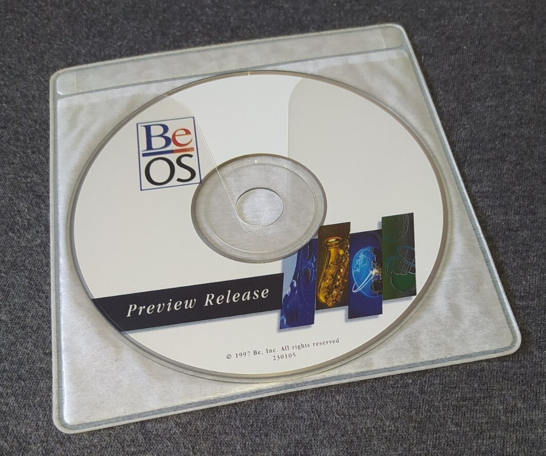 BeOS Preview Release CD-ROM 1997 Apple Power Macintosh Be Inc Jean-Louis Gassée