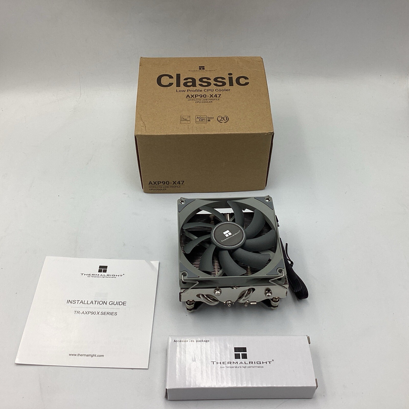Thermalright AXP90 X47 Low Profile CPU Cooler, with 92mm TL-9015 Slim PWM Fan, I