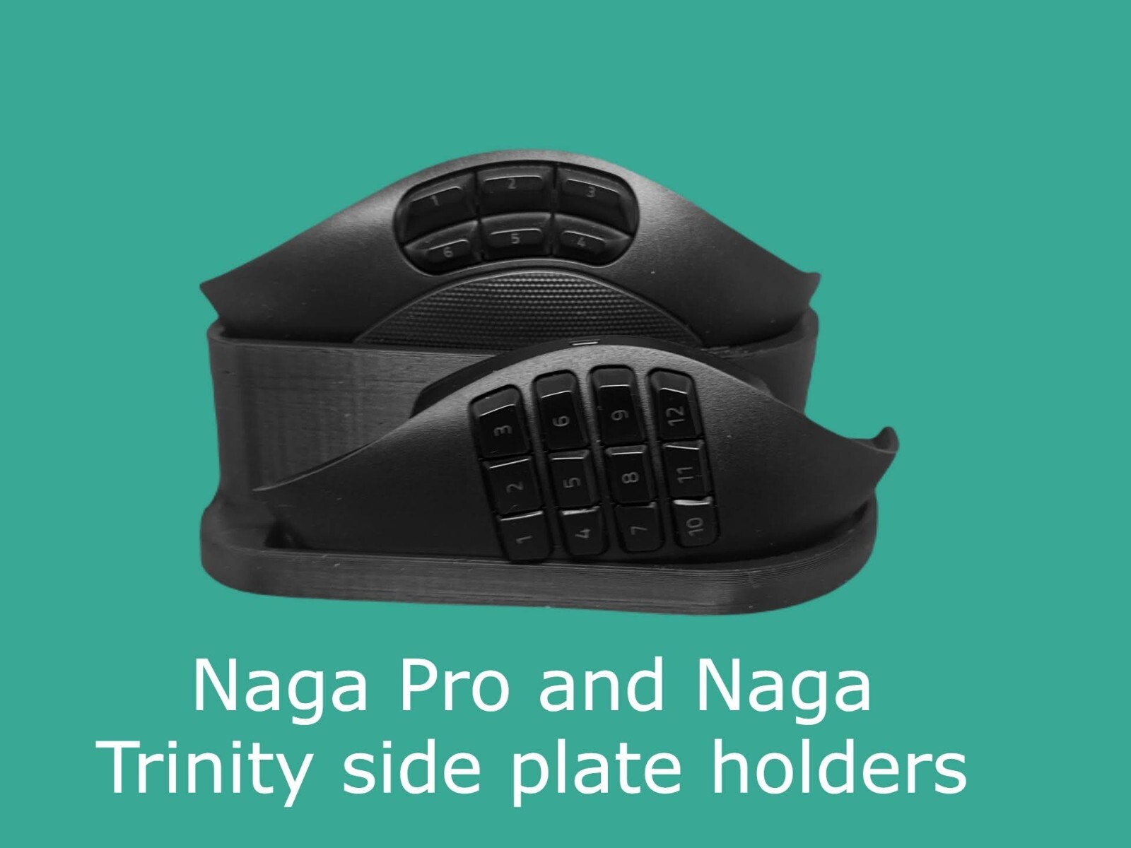 Razer Naga Pro, Naga v2 pro, Naga Trinity side plate holders side panel holders