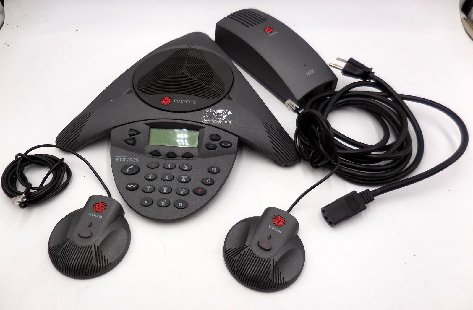 Polycom Sound Station VTX 1000+VTX Universal Module + 2 External Mics