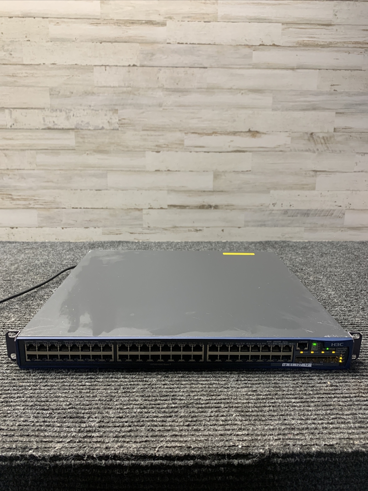 Used H3C S5500-52C-PWR-SI Switch (HP A5500-48G-PoE SI) W/ 3C17767 Module