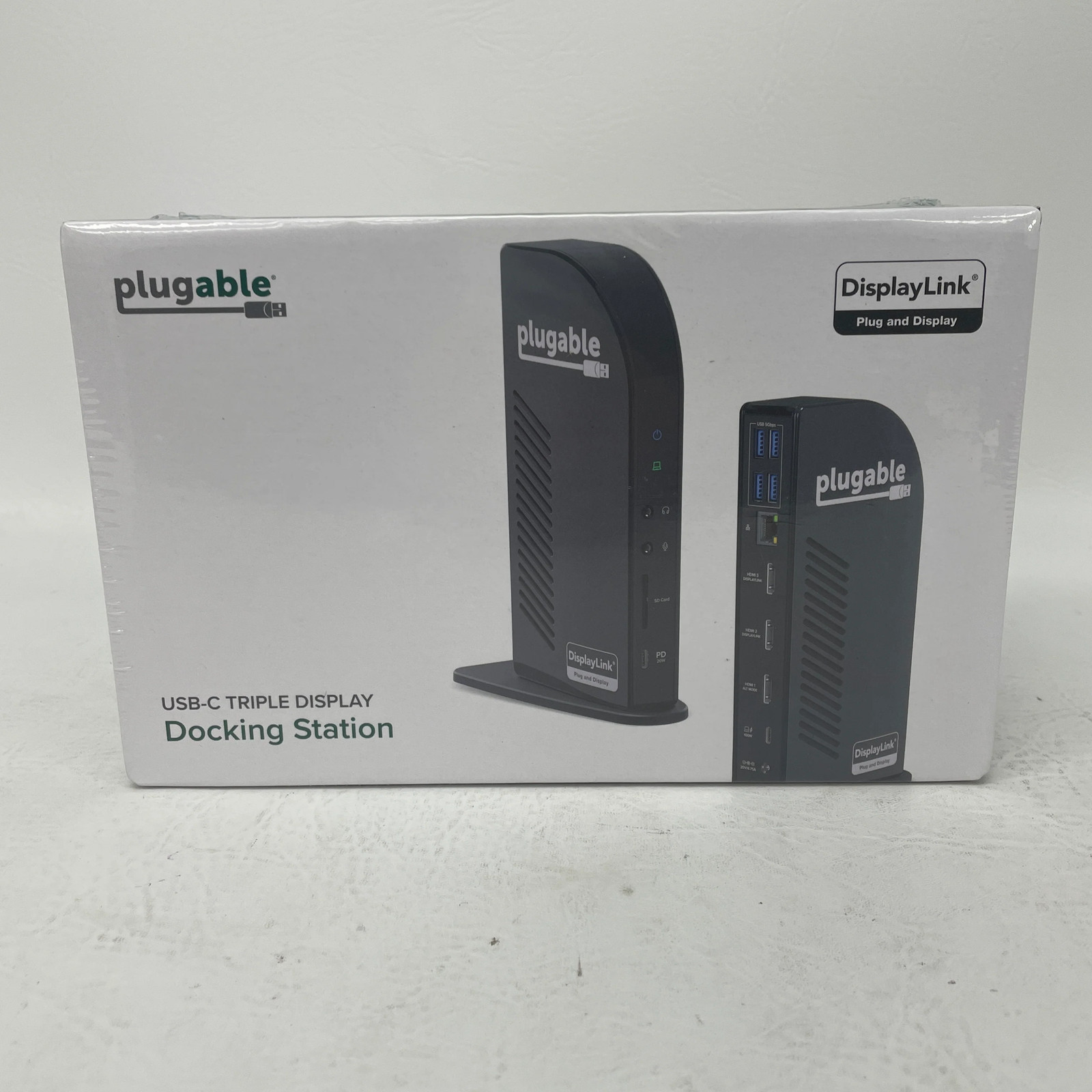New Plugable UD-ULTCDL USB-C Triple HDMI Monitor Docking Station 100W Charging