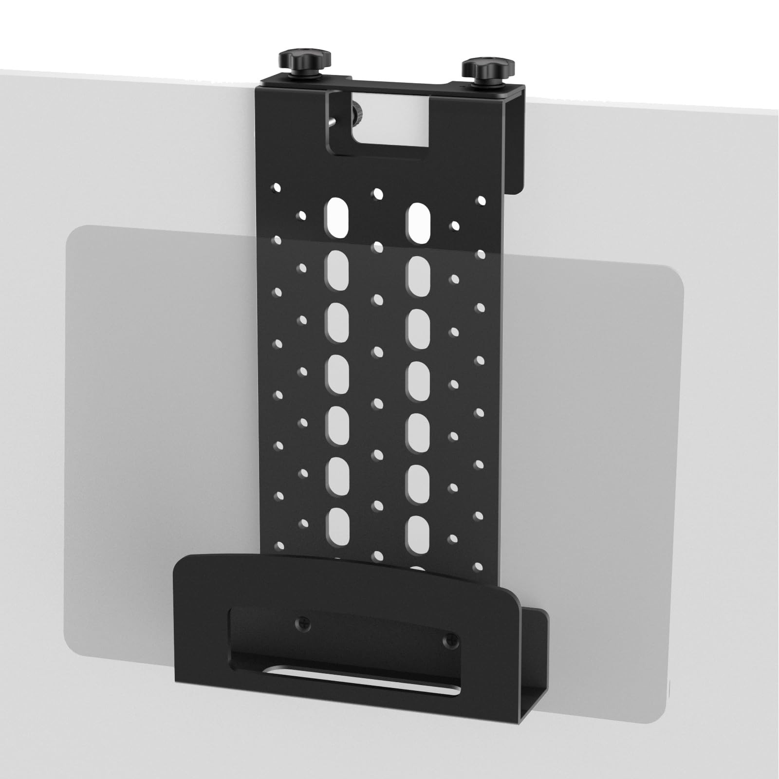 Metal Office Cubicle Laptop Mount Bracket, Universal for Laptop/Tablet/Keyboa...