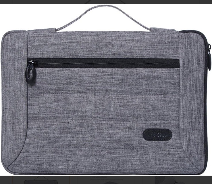Laptop Bag for 12-12.9 inch MacBook Notebook Chromebook, Gray
