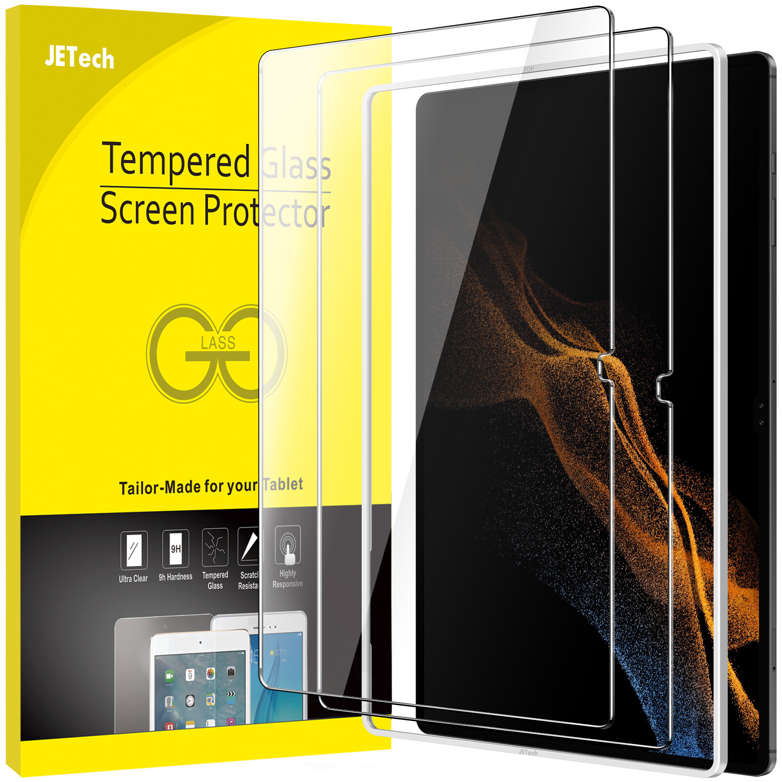 JETech Screen Protector for Samsung Galaxy Tab S8 Ultra (14.6-Inch, 2022 Model)