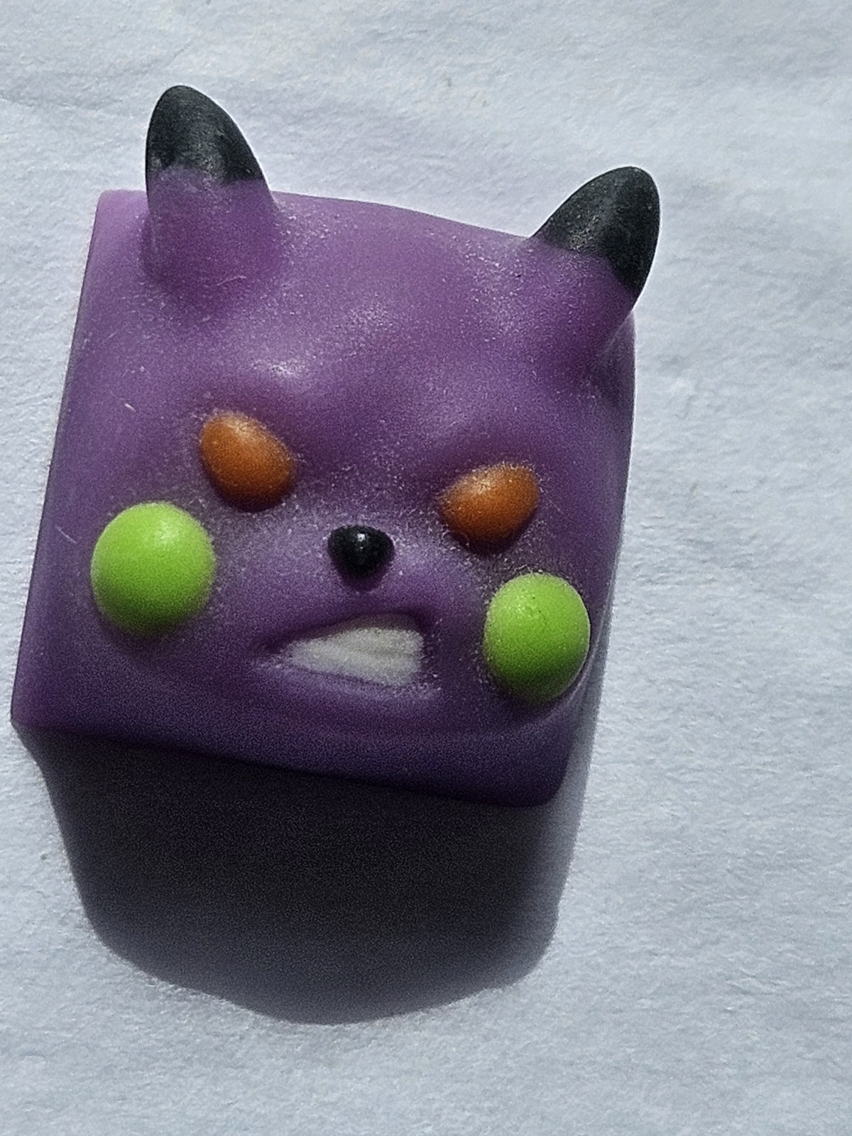 Systematik ARTISAN KEYCAP Cap Key MX Stem Angryatchu Angry Pikachu Light Purple 