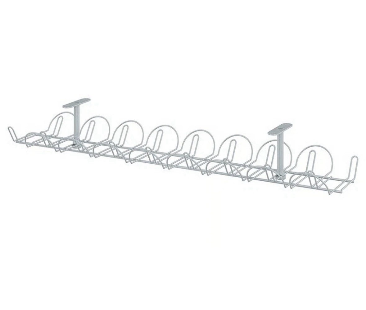 IKEA SIGNUM Cable Management Tray Organizer Under Desk 27.5" Silver New Sealed