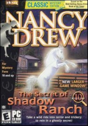 Nancy Drew: Secret of Shadow Ranch PC CD wild western horse solve mystery game