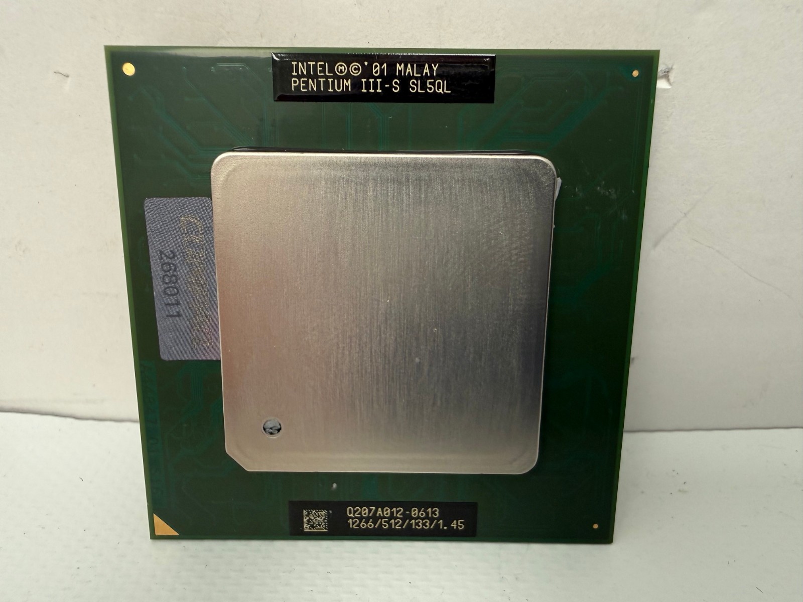 INTEL SL5QL PENTIUM III-S 1.266GHZ CPU PROCESSOR 1266/512/133/1.45 SOCKET 370