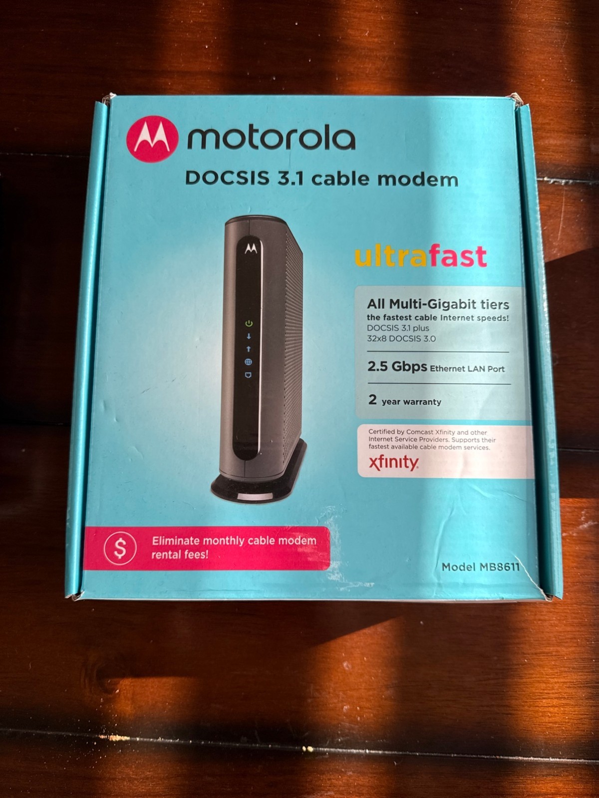 Motorola MB8611 DOCSIS 3.1 Cable Modem – 2.5 Gbps