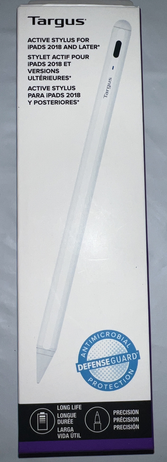 Targus Active stylus antimicrobial white for Apple 10.2-inch iPad; AMM174AMGL