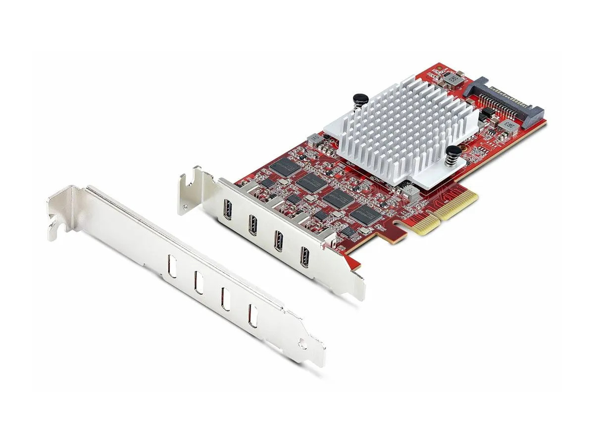 STARTECH P10Q4C-USB-CARD-LP 4-PORT USB TYPE-C PCIE CARD, USB 3.2 10GBPS, USB-C