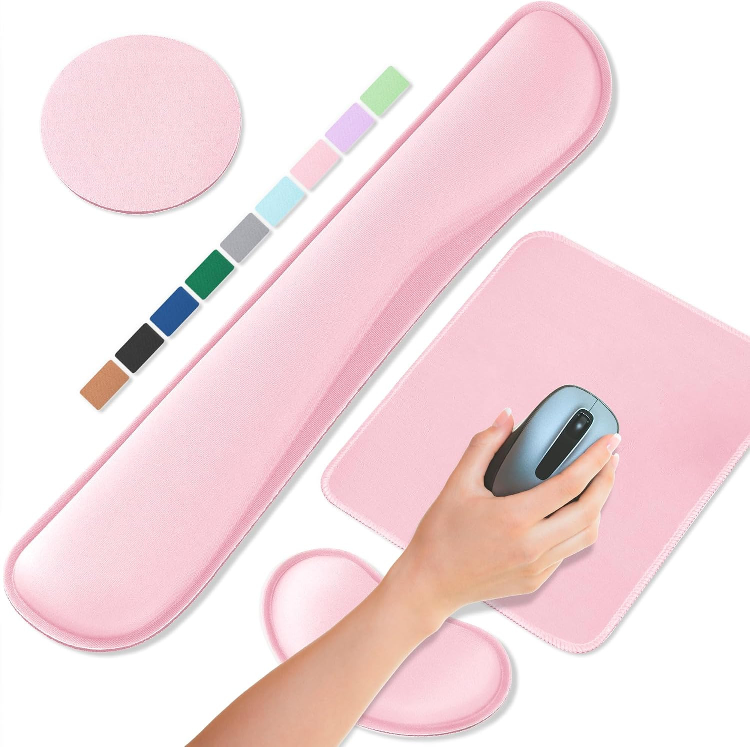 Office Ergonomic Memory Foam Computer Mouse and Keyboard Wrist Rest Pad Support