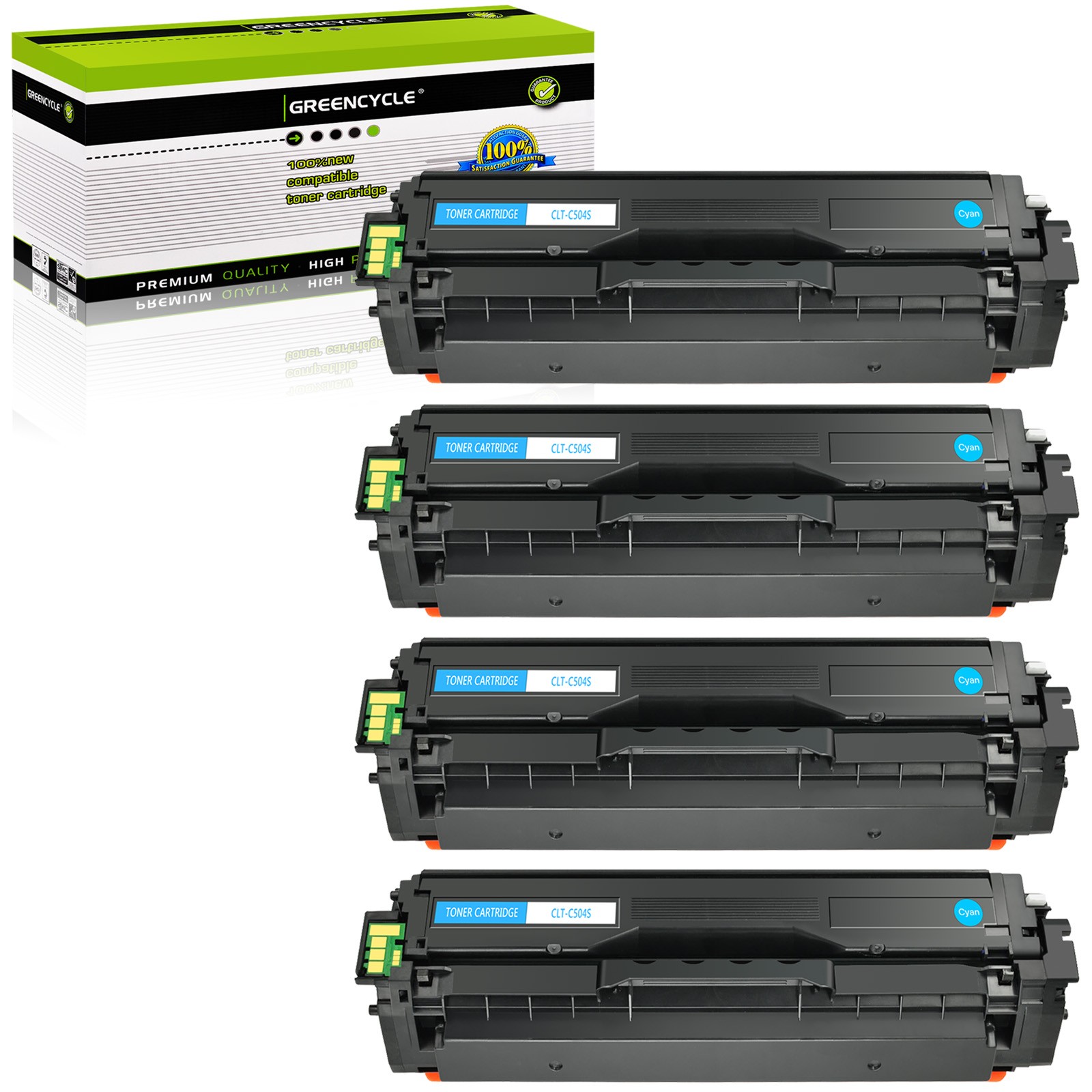 4PK CLT-C504S C504S Cyan Toner Fit For Samsung CLP-415N CLP-470 CLP-470N CLP-475