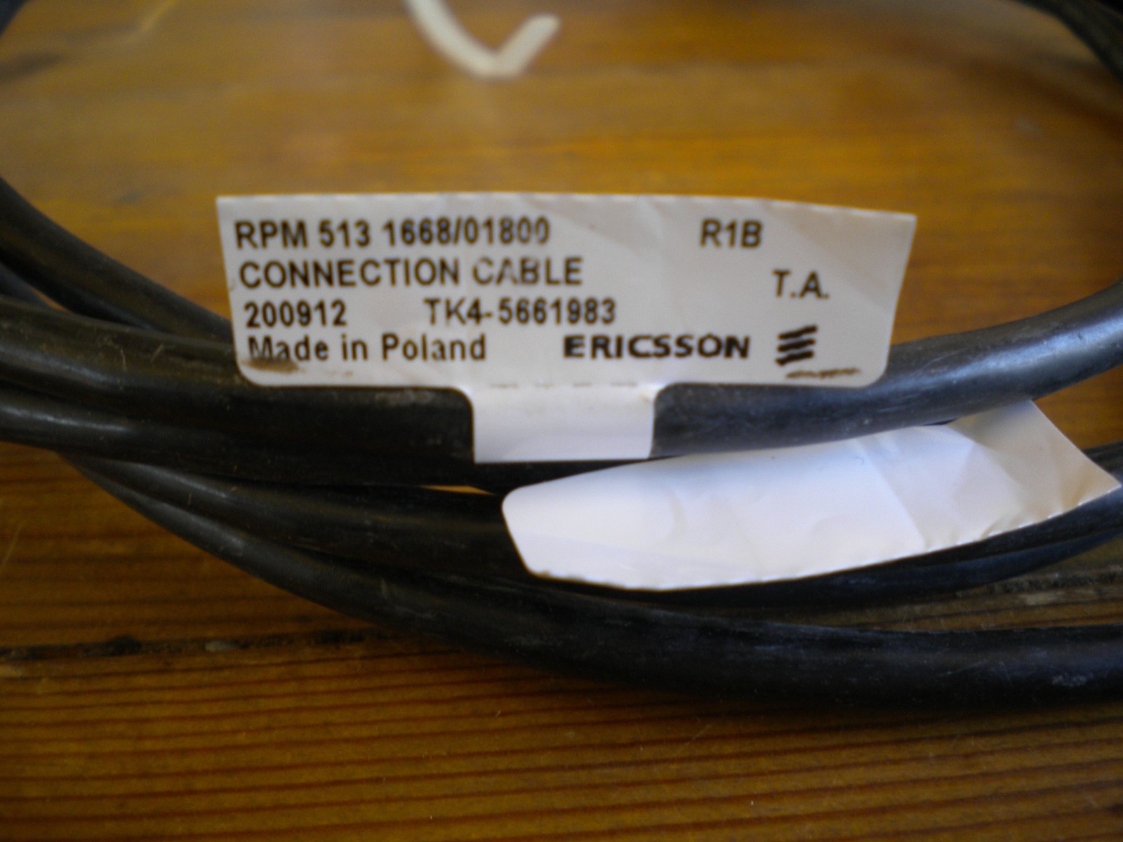 Ericsson RPM 513 1668/01800 Connection Cable 2735132 TK4 200544