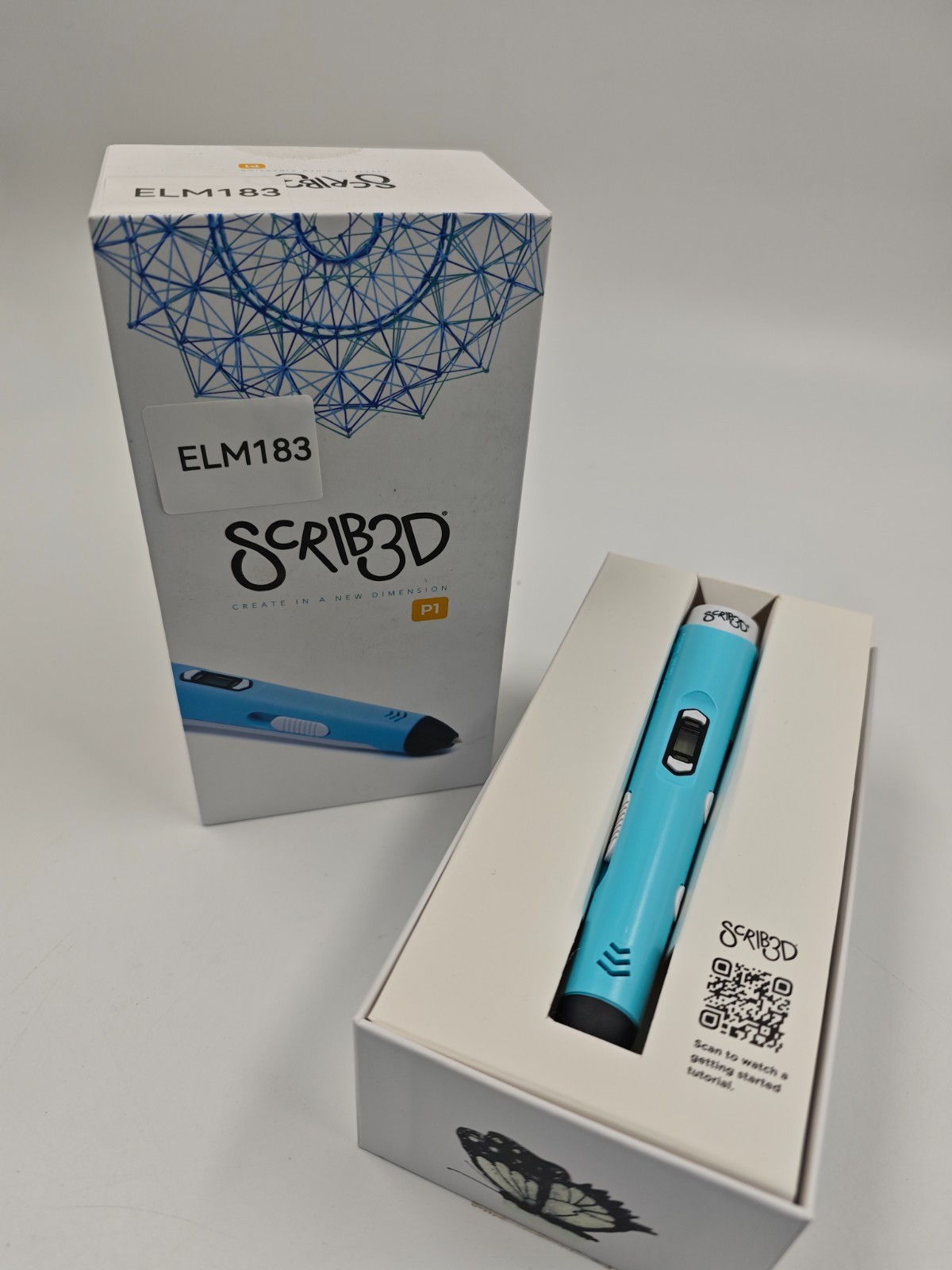 SCRIB3D 3D Printing Pen Blue Tested Working EU Plug 220V