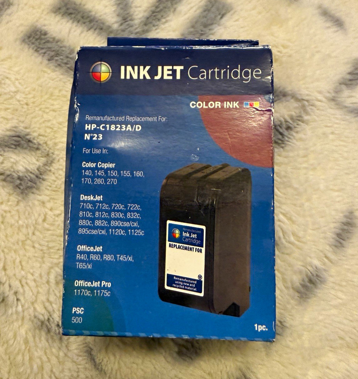 No. 23 Tri-Color Inkjet Cartridge for HP C1823A/D