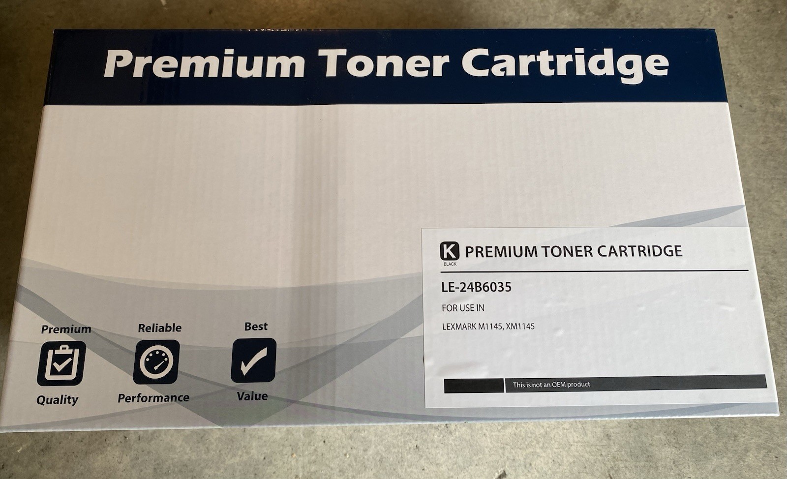 Compatible Toner Cartridge Replacement for Lexmark M1145 24B6035 (Black)