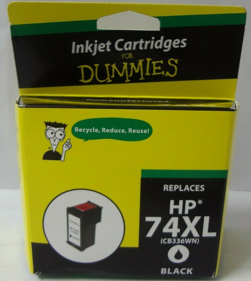 Green Project Inkjet Cartridges for Dummies Replaces HP 74XL  CB336WN (Black) -6