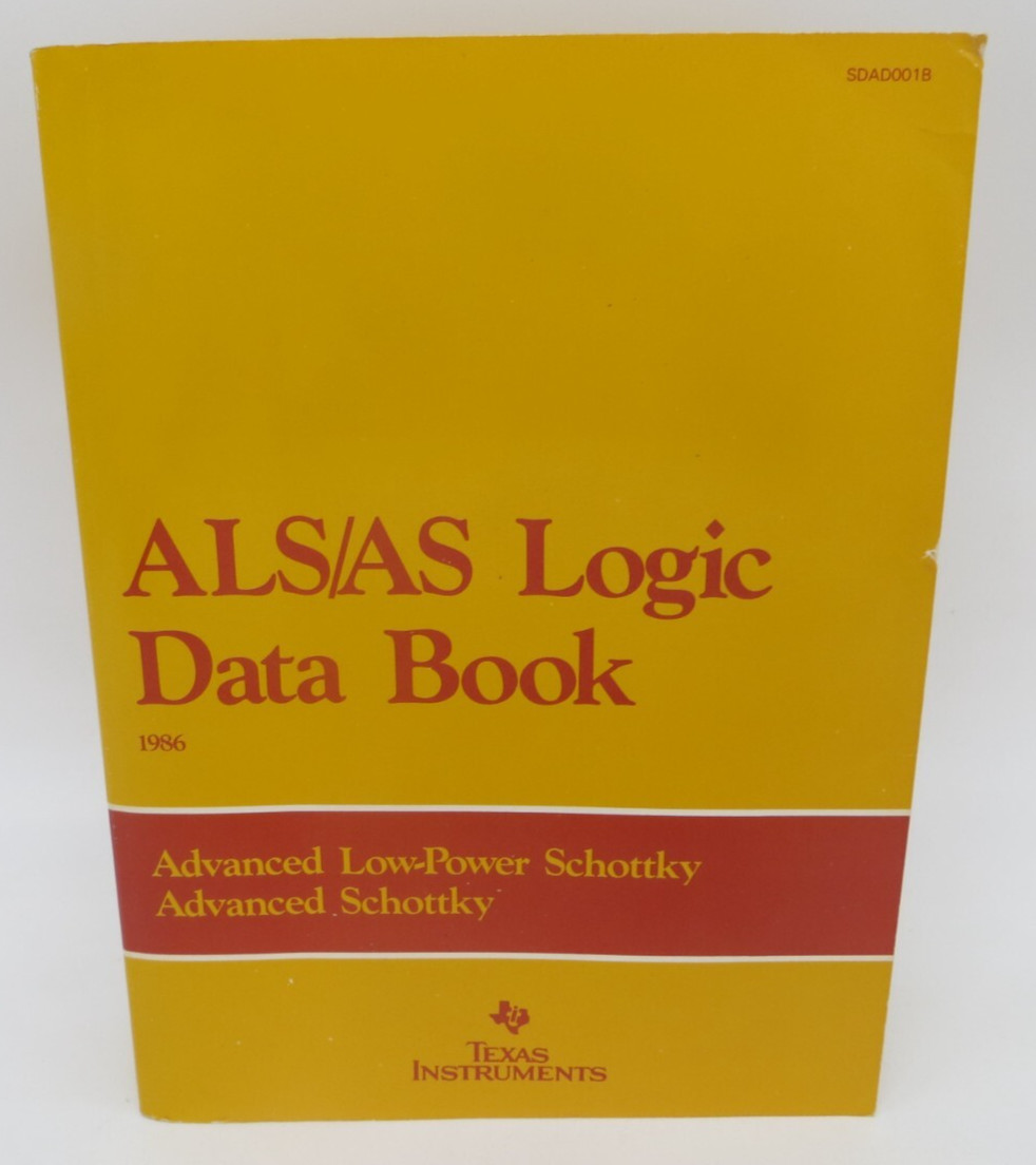 ALS/AS Logic Data Book 1986 Advanced Low-Power Schottky Texas Instruments