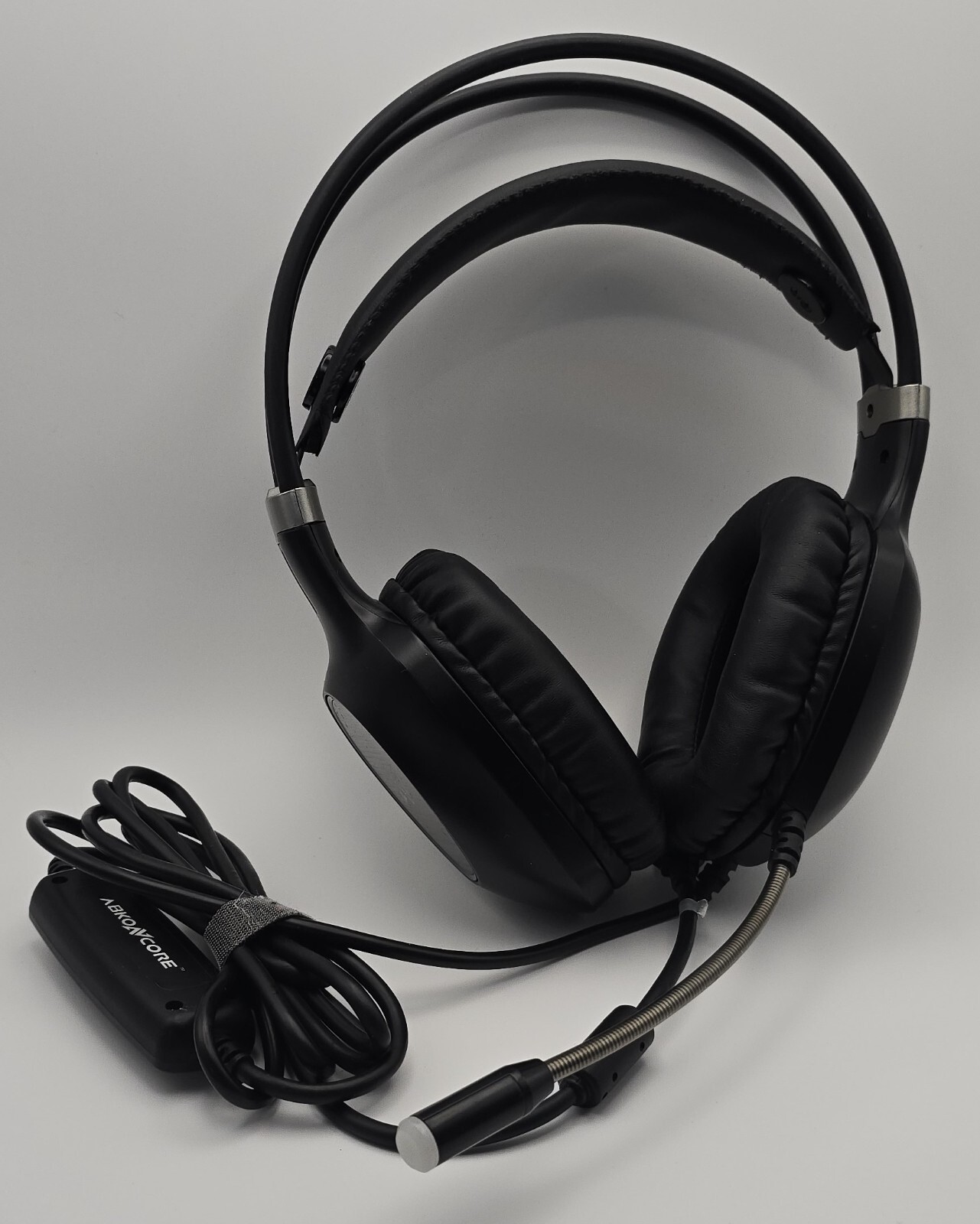 Abkoncore CH55 Gaming Headset W/Noise Cancel Mic RGB LED Vibration 7.1 Surround