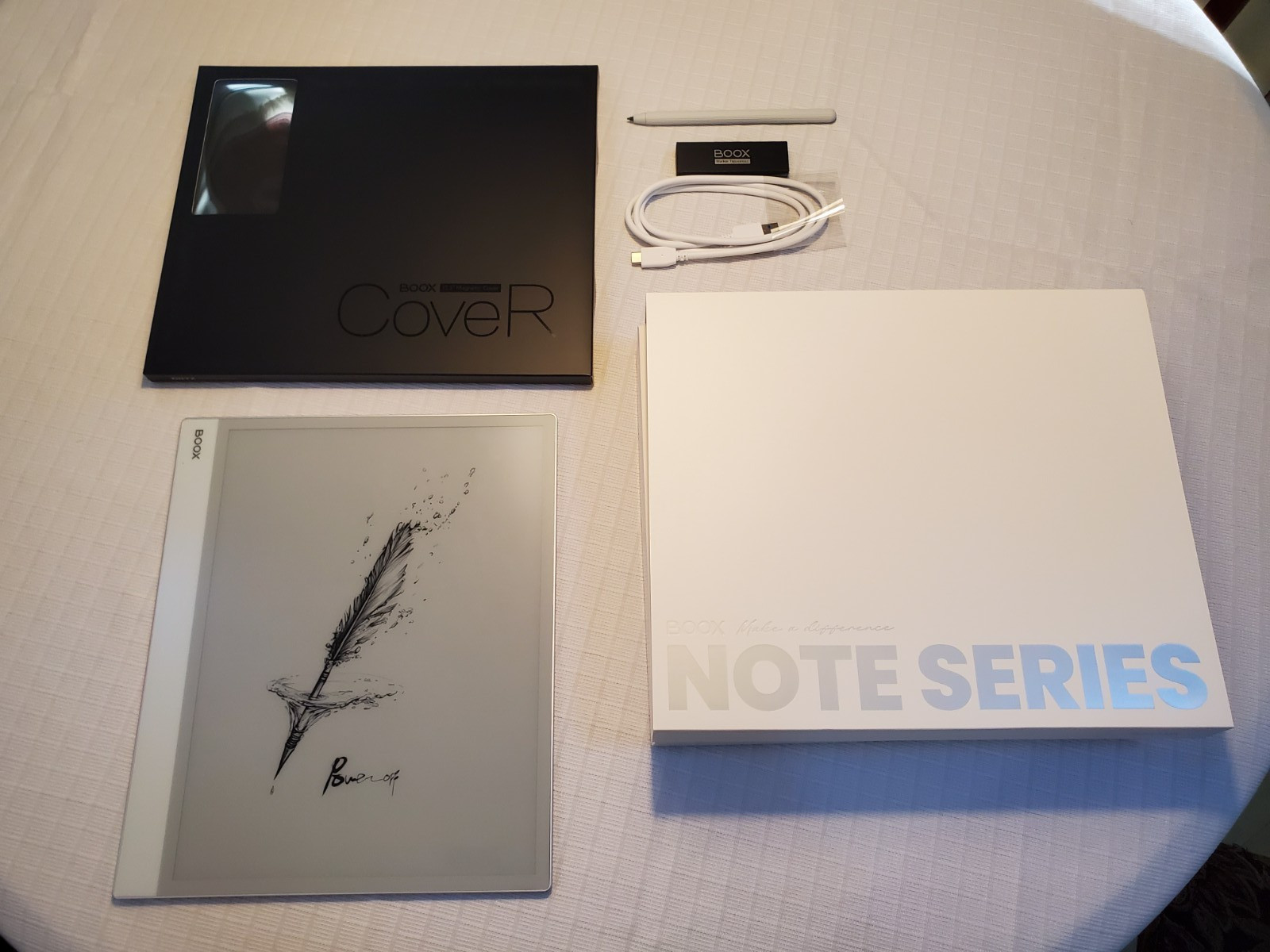 Onyx BOOX Note Max 13.3" Tablet 128GB 6GB RAM E-Ink Reader, cover bundle Great