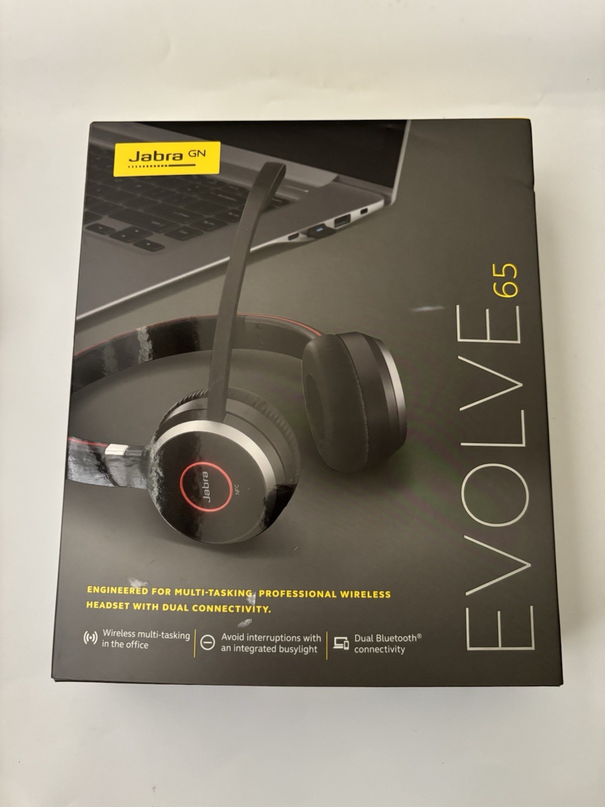 Jabra Evolve 65 Professional Wireless Headset In Black ~ New In Box