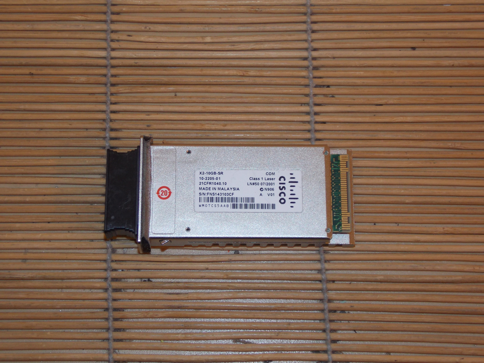 Cisco Finisar X2-10GB-SR 10GBASE-SR Transceiver​ 26m up to 300m V01 ONE