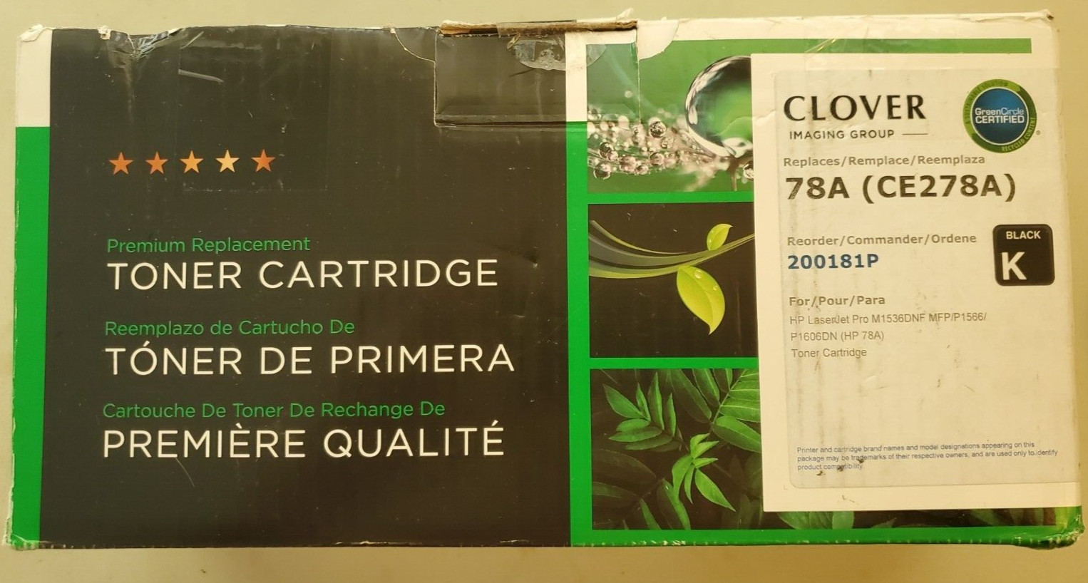 Clover Premium Replacement Toner Cartridge 78A CE278A New Open Box