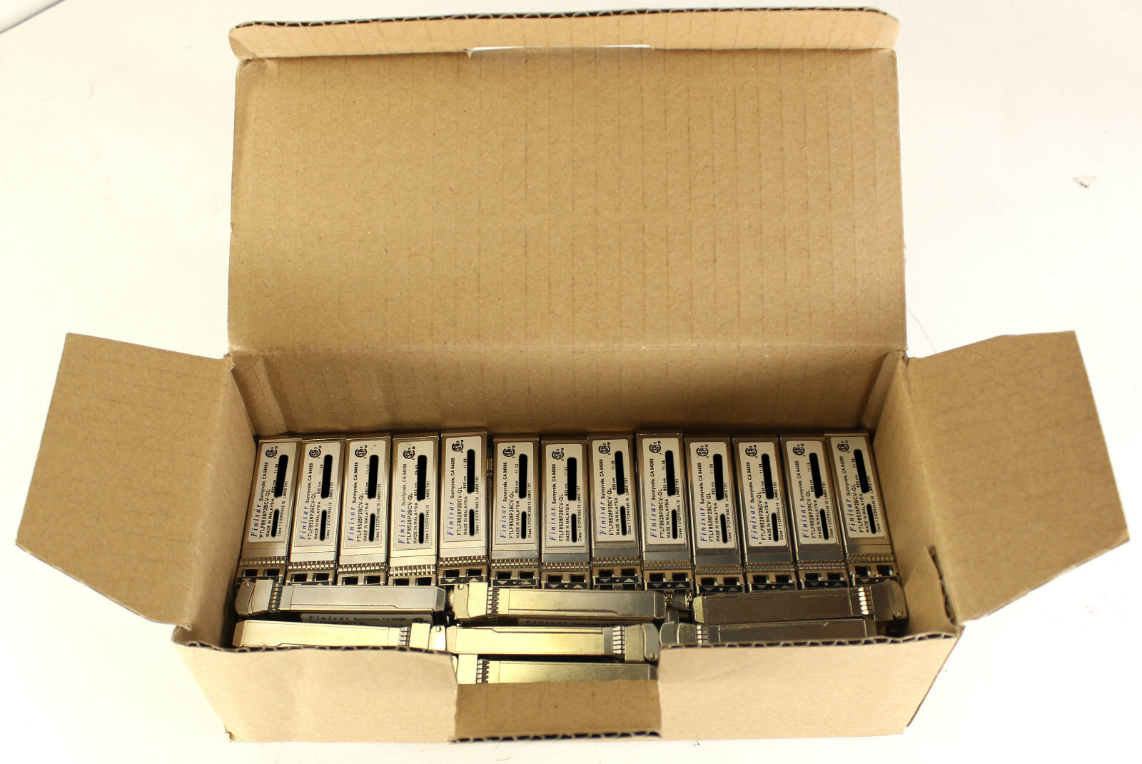 Lot of 44 Finisar FTLF8528P2BCV-QL Class 1 850nm 8Gb SFP Transceiver Module