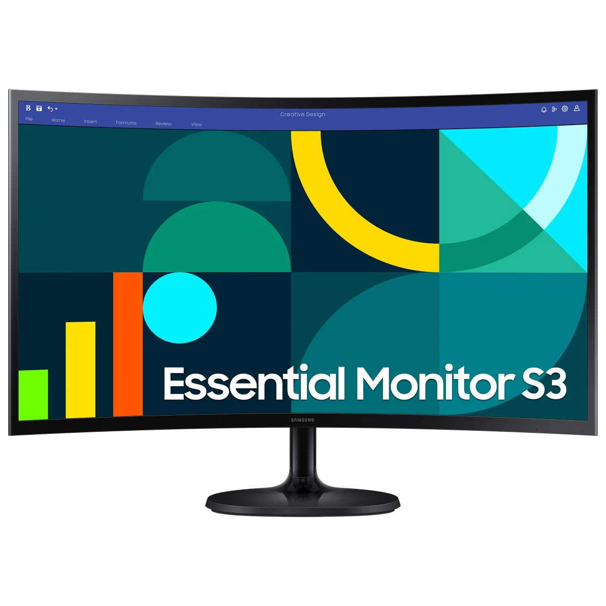 Samsung S36CG Series 27" 100Hz Curved Monitor 100Hz 4ms Black LS27D36CGANXZA