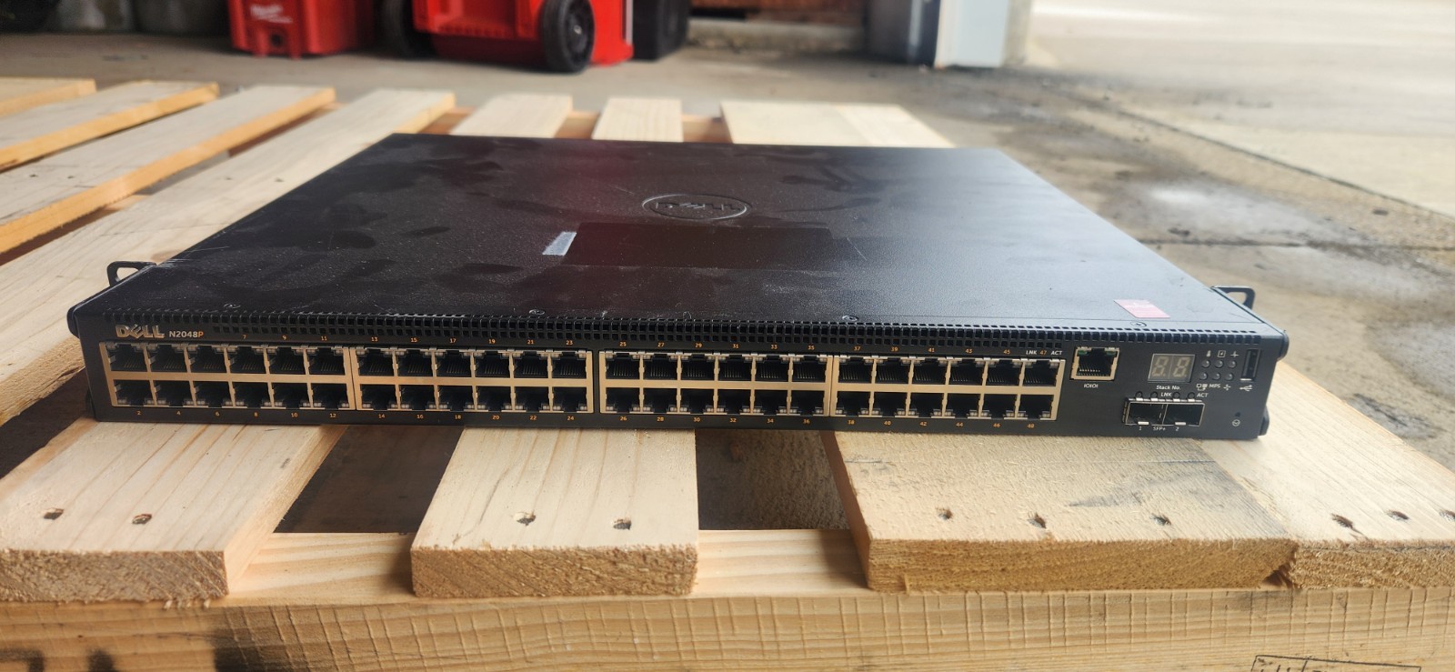 Dell Networking N2048P 48-Port Gigabit PoE+ Managed Ethernet Switch.