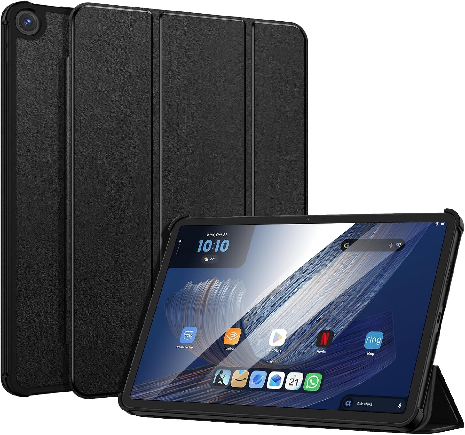 Slim Case for 11" Amazon Alexa Tablet 11 2026 Lightweight Trifold Stand Cover