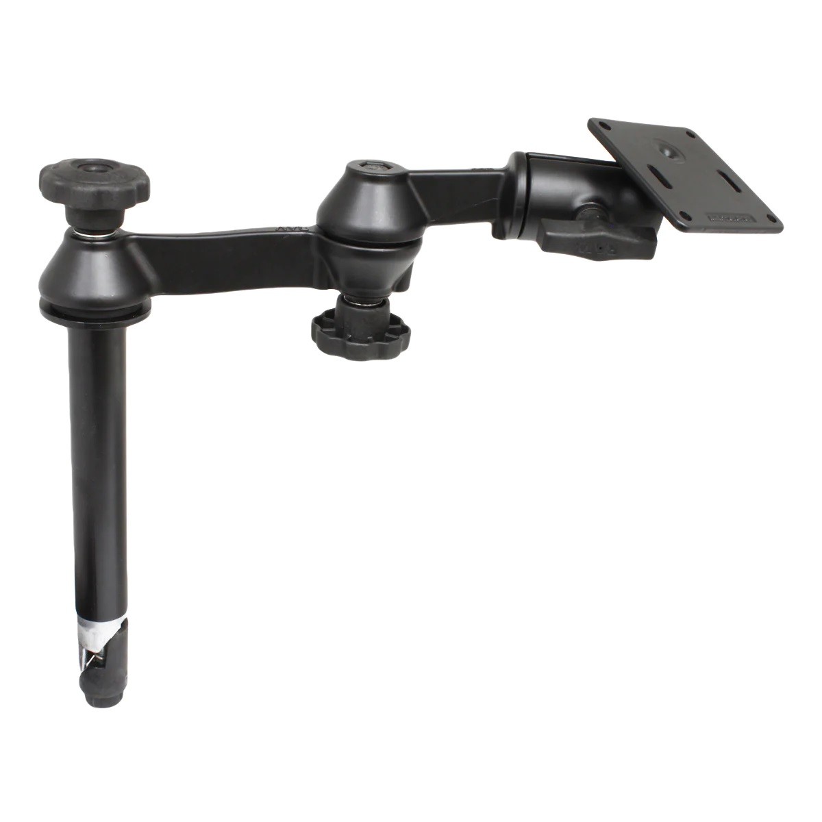 RAM 8" Upper Pole with Double Swing Arms & 75x75mm VESA Plate  RAM-VP-SW1-8-2461