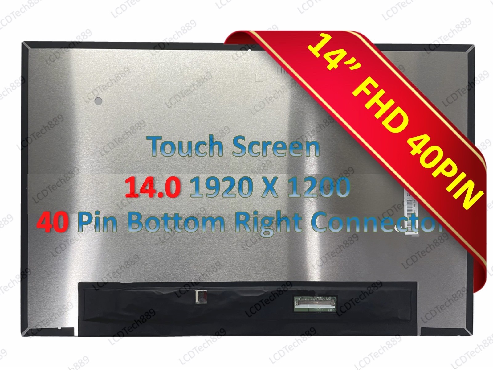 60Hz 14" B140UAK02.3 HW 3A LED LCD Touch Screen Display 1920x1200 40 Pins New