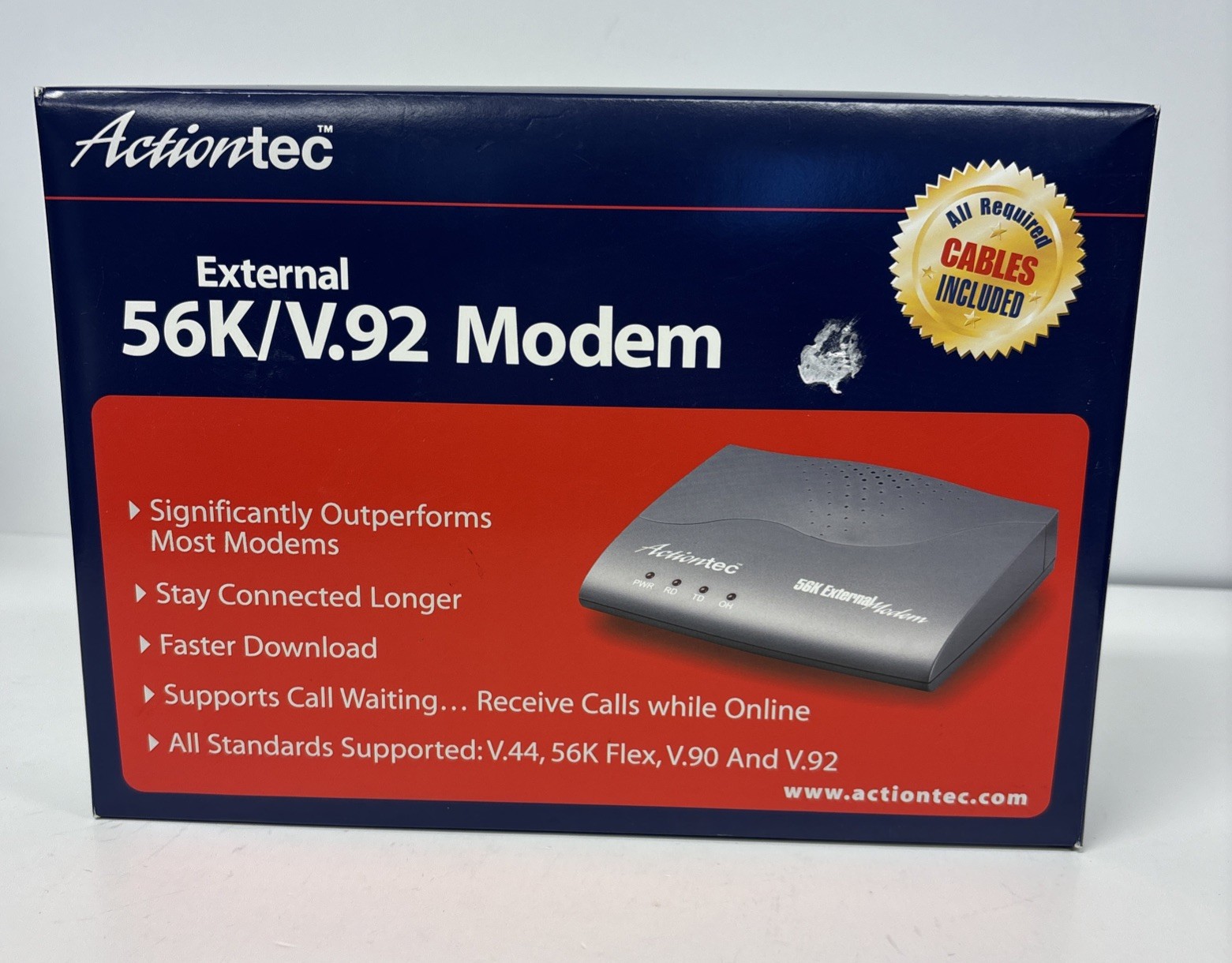 EXV9212-01 Actiontec 56K External Modem VINTAGE NEW~