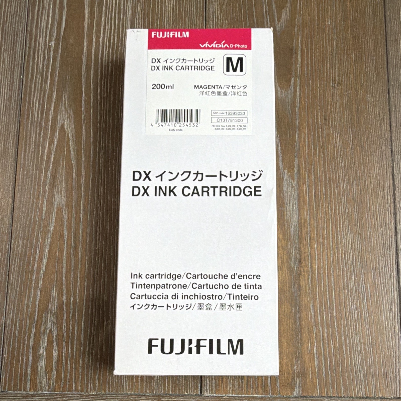 6-2028Fujifilm Genuine VIVIDIA D-Photo DX Ink Cartridge Magenta 200ml C13T781300