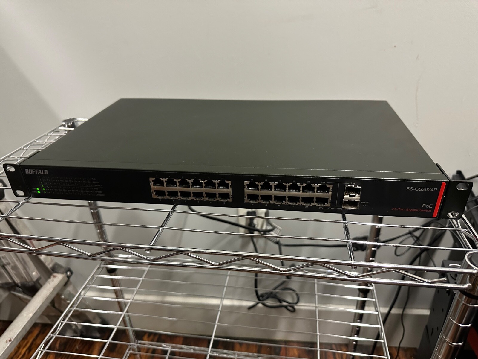 BUFFALO BS-Gs2024P 24 Port Gigabit Ethernet Switch POE