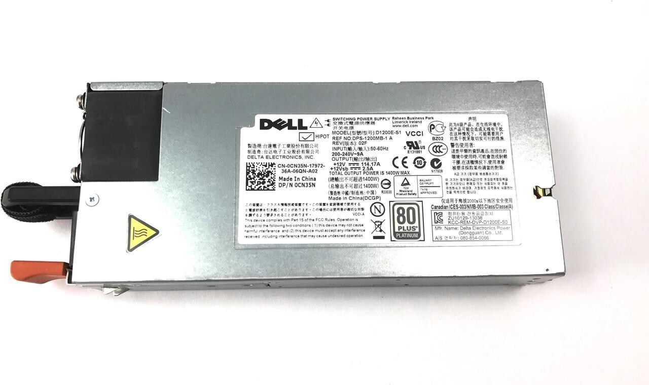 Dell 0CN35N CN35N D1200E-S1 1400W Switching Server Power Supply 80 Plus Platinum