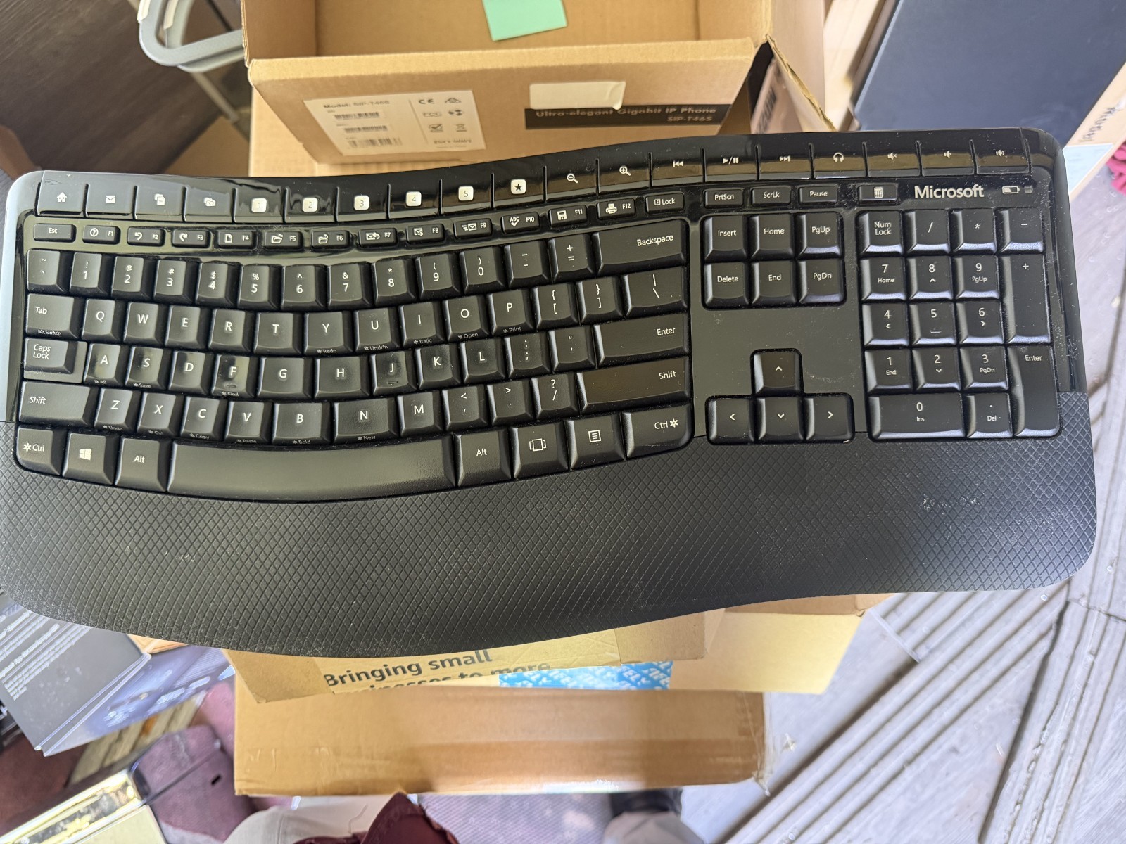 Microsoft Wireless Comfort Keyboard 5050 Model 1728 Ergonomic Keyboard Tested Wo