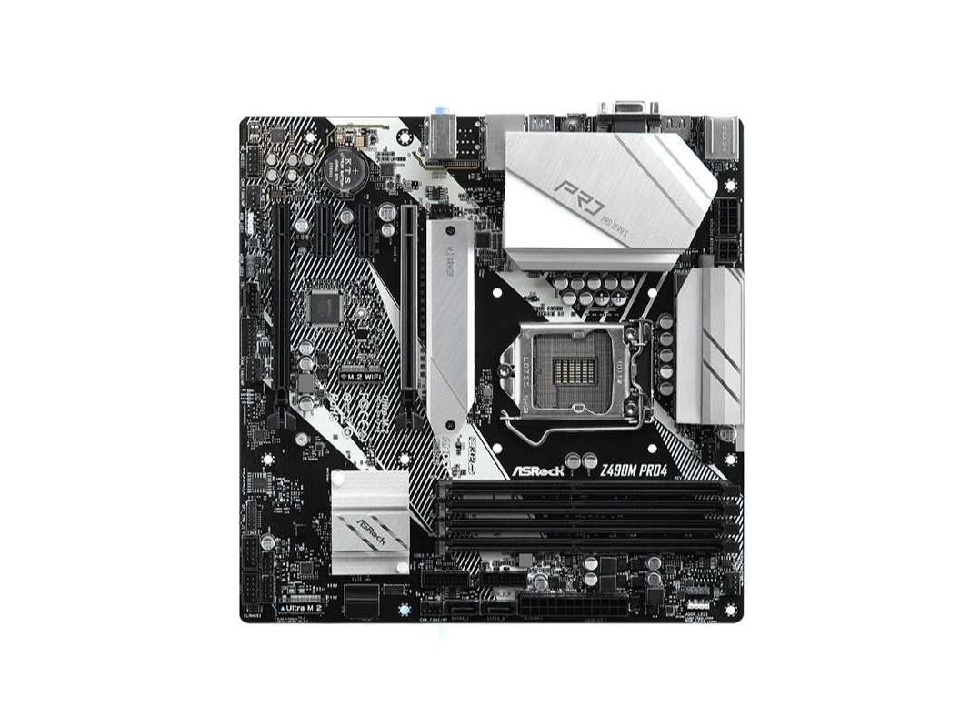 For ASRock Z490M Pro4 motherboard LGA1200 4×DDR4 128GB HDMI mATX Tested OK
