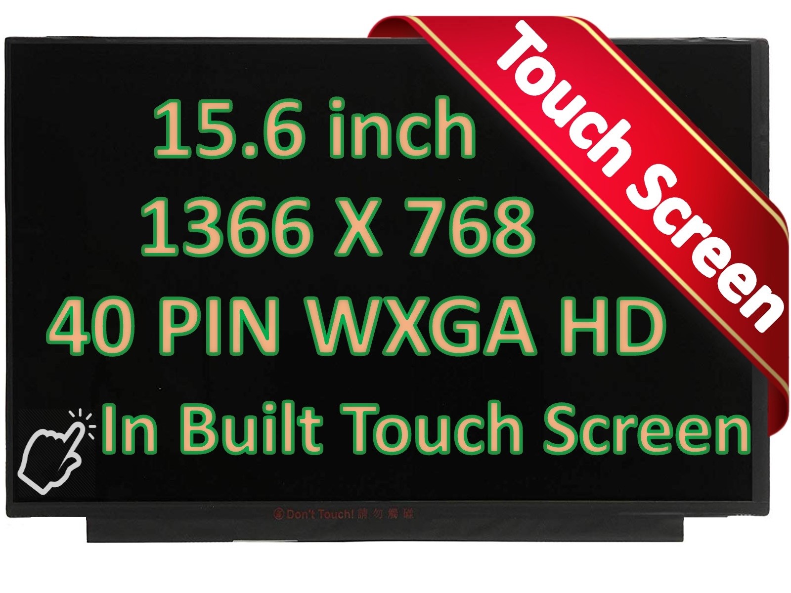 New NT156WHM-T24 V8.0 Touch LCD Screen LED 15.6" HD Display Narrow Edge
